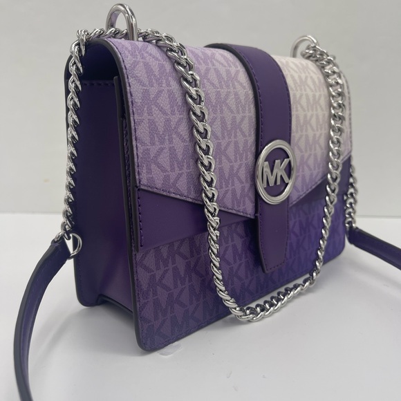 Michael Kors Greenwich Sm Color-Block Sign Logo Flap Crossbody XBODY
Dark Purple - Picture 4 of 16